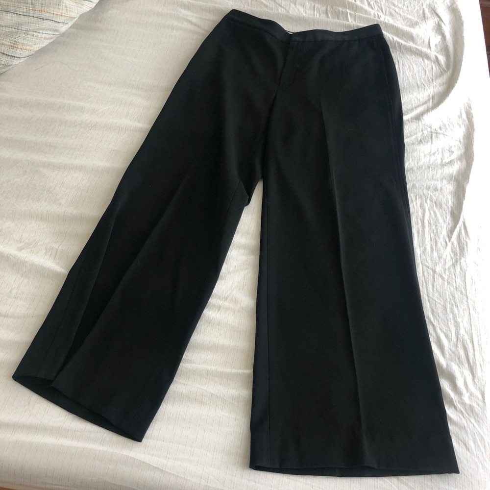 Banana republic crepe wide leg work trousers